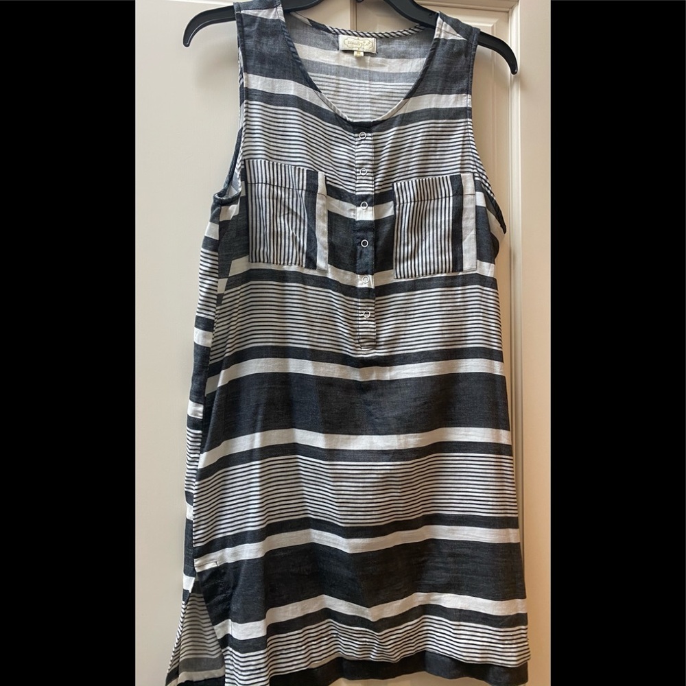NWOT Mudpie Striped Dress/Coverup Size Medium